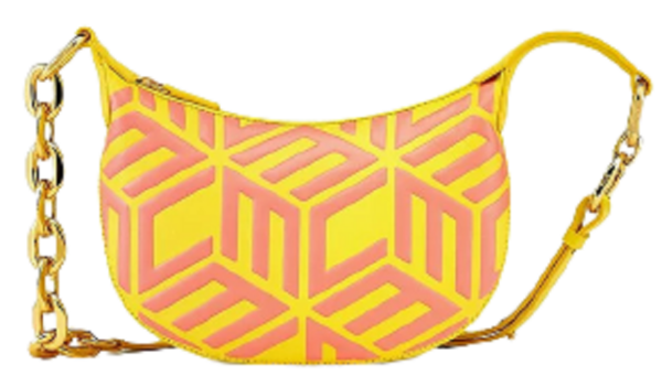 Túi MCM Crescent Hobo in Cubic Logo Leather MWHCSCK01Y3001