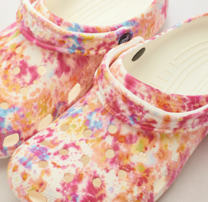 Dep Crocs Classic Tie-Dye Graphic Clog 'White Multicolor' 205453-83B