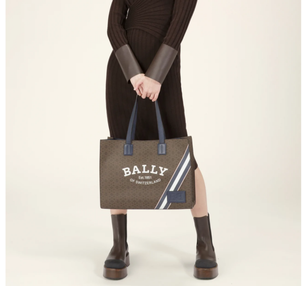 Túi Bally B-monogram Women's Shoulder Bag 'Brown' CRYSTALIA-TPS-849 - Ảnh 5
