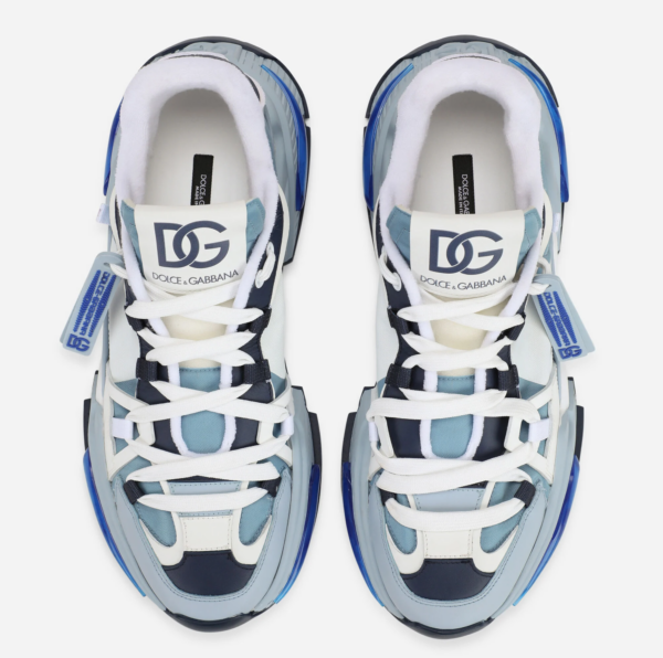 Giày Dolce & Gabbana Mixed Material 'Grey Blue' CS1984AQ7438V535 - Ảnh 3