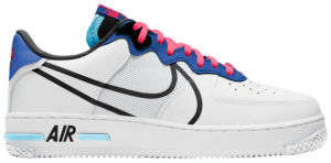 Giày Nike Air Force 1 Low React White Astronomy Blue Laser Crimson CT1020-102