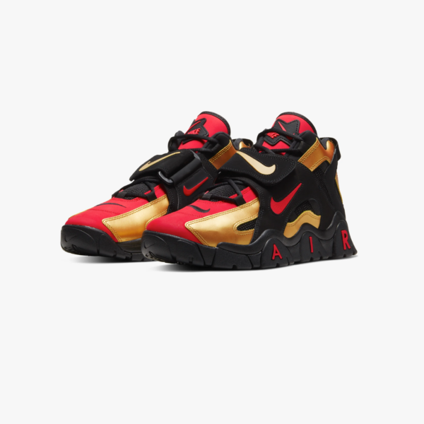 Giày Nike Air Barrage Mid Black Metallic Gold CT1573-700 - Ảnh 3