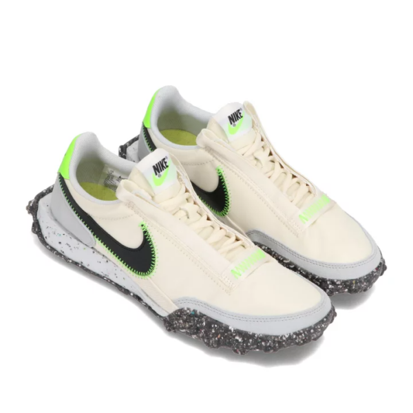 Giày Nike Waffle Racer Crater 'Pale Ivory Electric Green' CT1983-102 - Ảnh 3