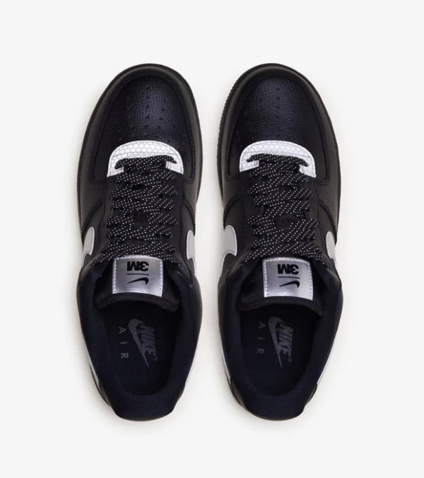 Giày Nike 3M x Air Force 1 '07 LV8 'Black' CT2299-001 - Ảnh 11