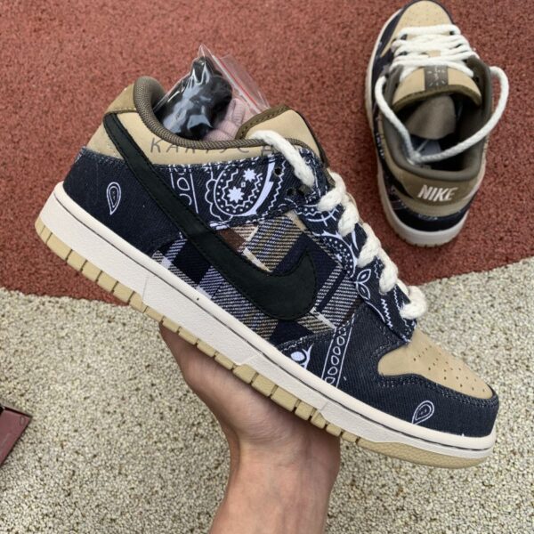 Giày Travis Scott x SB Dunk Low PRM QS 'Cactus Jack Special Box' CT5053-001 - Ảnh 6