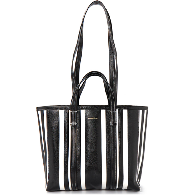 Tui Balenciaga Stripe Babes Medium East West Tote Bag 'Black' 671409-1VGAN-1090