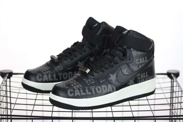 Giày Nike Air Force 1 High '07 Premium 'Toll Free Pack Black' CU1414-001 - Ảnh 5