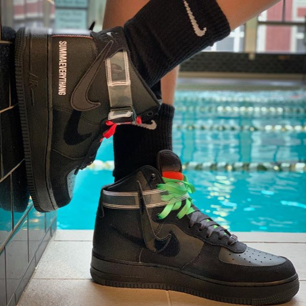Giày Nike Lauren Halsey x Air Force 1 High LE 'ALL FOR 1 LA' CU3052-001 - Ảnh 2