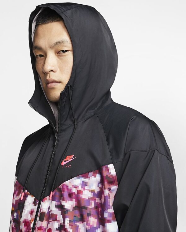 Áo Nike Tokyo Floaral Woven Jacket Black CU4032-016 - Ảnh 5