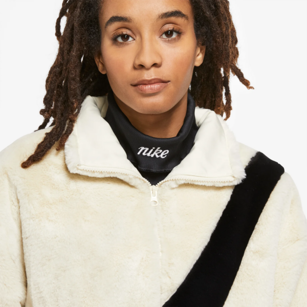 Áo Nike Sportswear Faux Fur Jacket White CU6559-238 - Ảnh 3