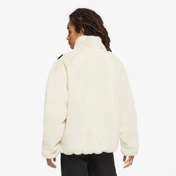 Áo Nike Sportswear Faux Fur Jacket White CU6559-238 - Ảnh 5