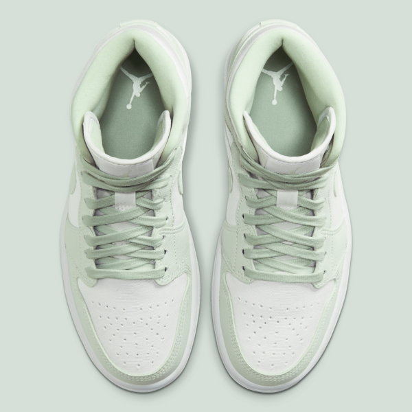 Giày Nike Wmns Air Jordan 1 Mid 'Spruce Aura' CV5280-103 - Ảnh 5