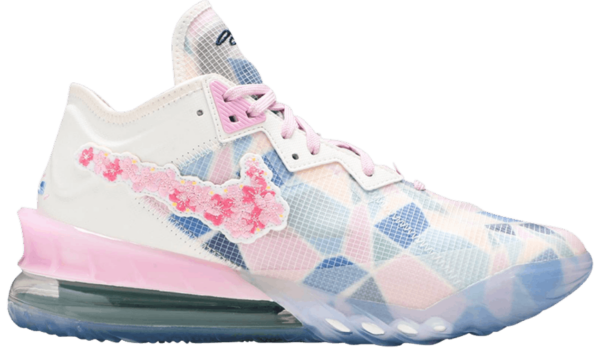 Giày Nike LeBron 18 Low EP x atmos 'Sakura' CV7564-101