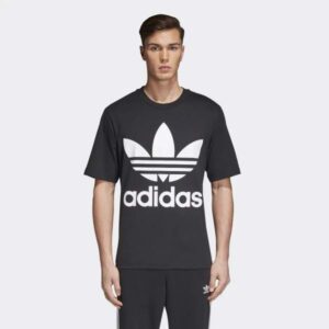 Alternative view of Áo Adidas Oversize Trefoil Tee Black CW1211