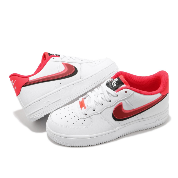 Giày Nike Air Force 1 LV8 GS 'Double Swoosh Bright Crimson' CW1574-101 - Ảnh 5