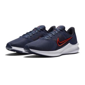 Alternative view of Giày Nike Downshifter 11 'Thunder Blue Chile Red' CW3411-400