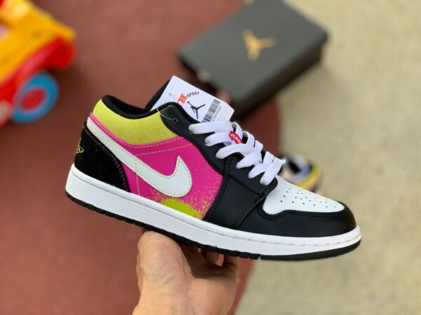 Giày Nike Air Jordan 1 Low 'Spray Paint' CW5564-001 - Ảnh 4