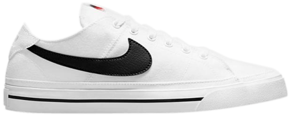 Giày Nike Court Legacy Canvas 'White Black' CW6539-101