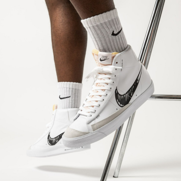 Giày Nike Blazer Mid 77 'Sketch Black' CW7580-101 - Ảnh 4