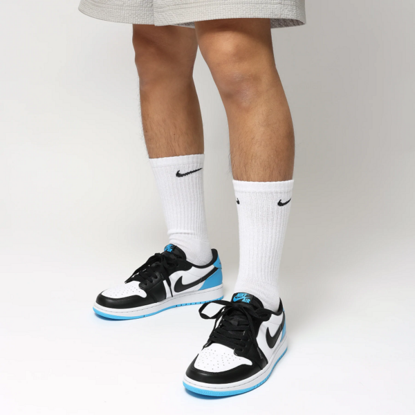 Giày Nike Air Jordan 1 Low 'Black Dark Powder Blue' CZ0775-104 - Ảnh 2