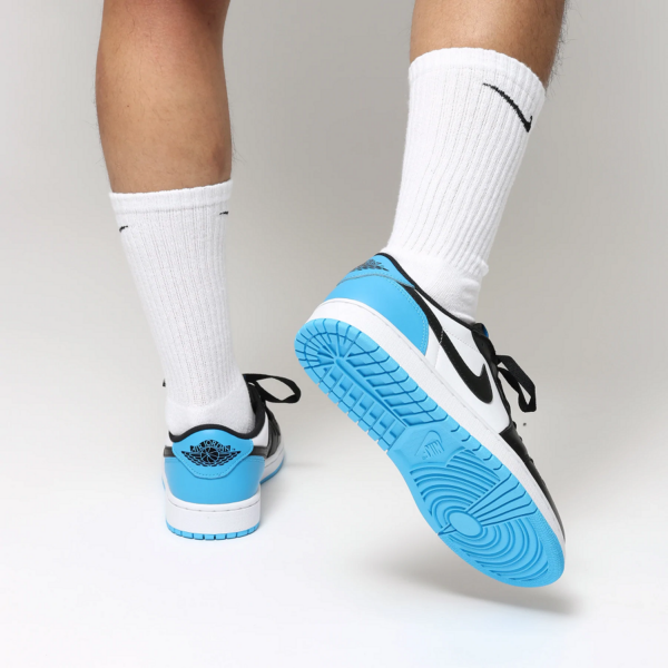 Giày Nike Air Jordan 1 Low 'Black Dark Powder Blue' CZ0775-104 - Ảnh 3