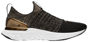 Giày Nike React Phantom Run Flyknit 2 Premium 'Black Metallic Gold' CZ4830-001