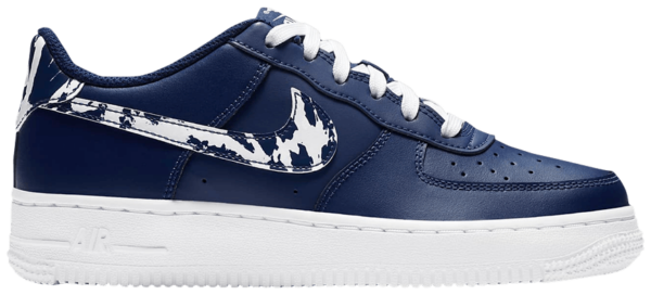 Giày Nike Air Force 1 LV8 1 GS 'Splatter Swoosh Blue Void' CZ7878-400