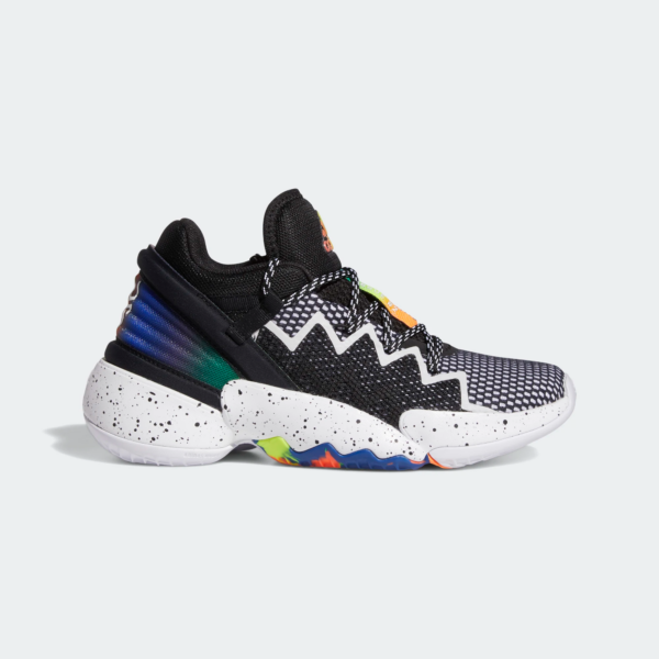 Giày Adidas D.O.N. Issue #2 Big Kids 'Black Multi' FZ1423 - Ảnh 2
