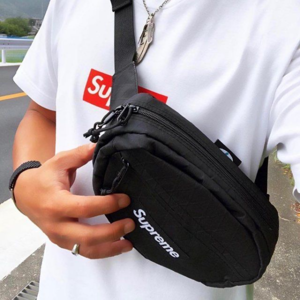 Túi Supreme Waist Bag FW18 Black SP-WBFW18BK - Ảnh 3