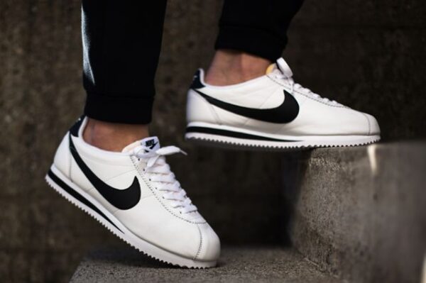 Giày Nike Cortez Leather OG 'White Black' 904764-102 - Ảnh 5