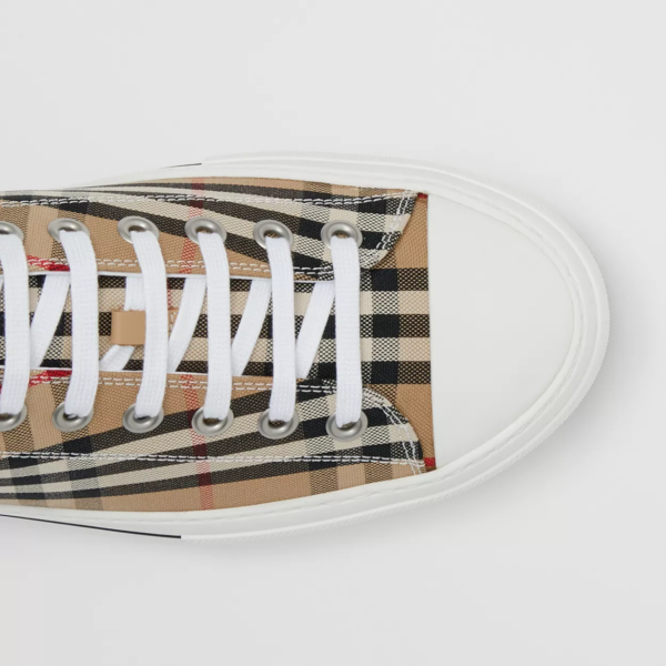 Giày Burberry Vintage Check Cotton 'Archive Beige' 80497451 - Ảnh 5