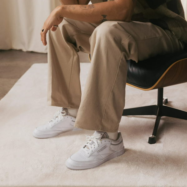 Giày Reebok Eames Office x Club C 85 'Monotone Pack White' GY1066 - Ảnh 2