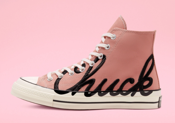 Giày Converse Chuck 70 High 'Scripted Signature Print Rose Gold' 167697C - Ảnh 2