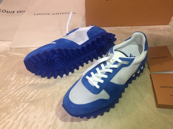 Giày Louis Vuitton Runner Trainer Blue White 1A526G - Ảnh 5