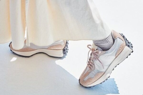 Giày New Balance Wmns 327 'Grey Beige' WS327SFA - Ảnh 6