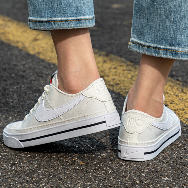 Giày Nike Wmns Court Legacy Canvas 'Sail' CZ0294-101 - Ảnh 4
