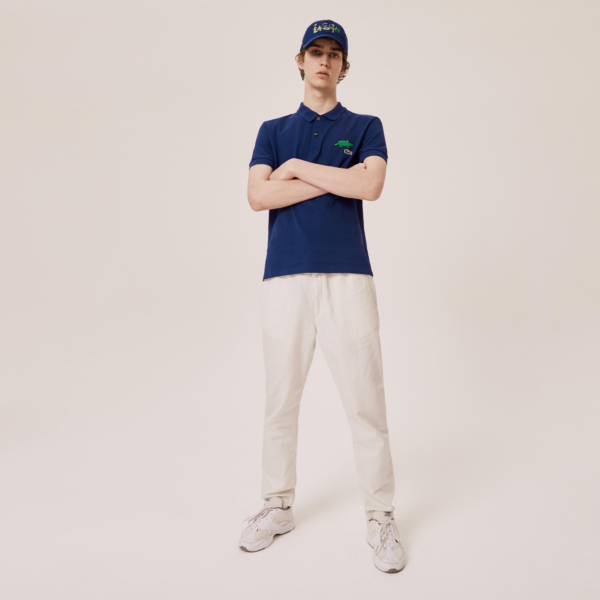 Áo Lacoste Unisex x Jeremyville Design Classic Fit Polo Shirt PH0409-F9F - Ảnh 3