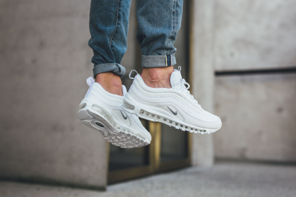 Giày Nike Air Max 97 'Triple White Wolf Grey' 921826-101 - Ảnh 5