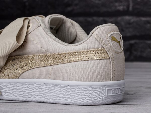 Giày Puma Basket Heart Canvas 366495-01 - Ảnh 7
