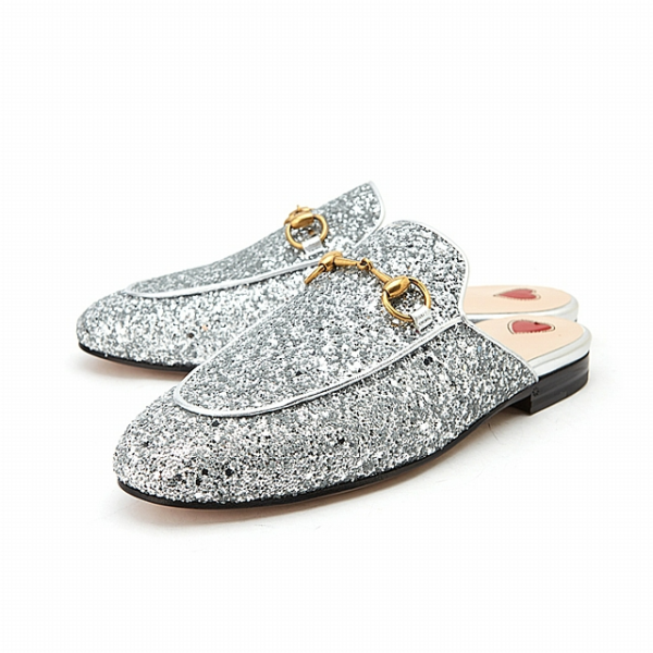 Giày Gucci Princetown Glitter Slippers 432773-KSP20-8106 - Ảnh 2