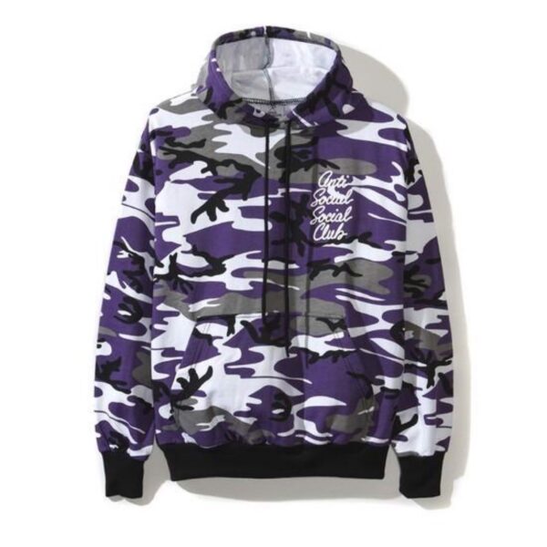 Áo Anti Social Social Club Purple Camo Hoodie - Ảnh 2