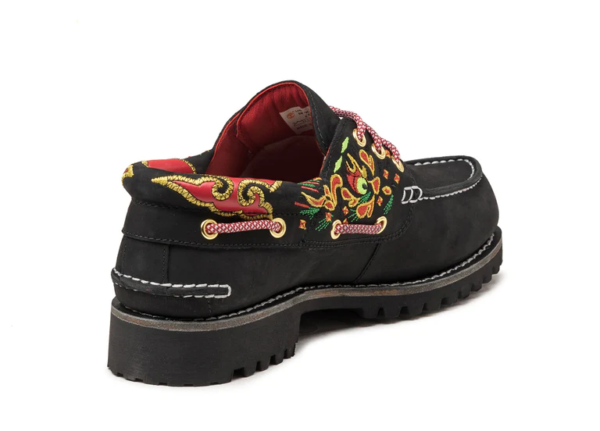 Giày Timberland 3-Eye Clot Handsewn Boat Shoe 'Black' TB0A5Z1H001-BLK - Ảnh 2