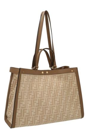 Alternative view of Túi Fendi PEEKABOO X-TOTE FF Wool Bag 'Beige' 8BH374-AHJ8-F1F24