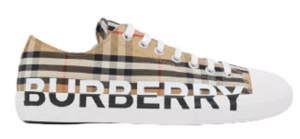 Giày Burberry Logo Print Vintage Check Beige