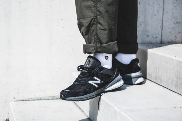 Giày New Balance 990v5 Made In USA 'Black' M990BK5 - Ảnh 3