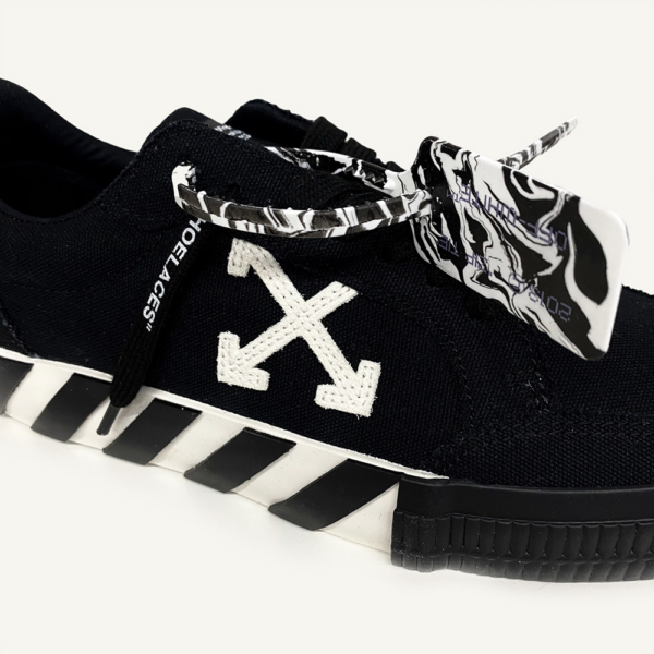 Giày Off-White Vulc Sneaker Low 'Black White' OMIA085R21FAB001-1001 - Ảnh 3