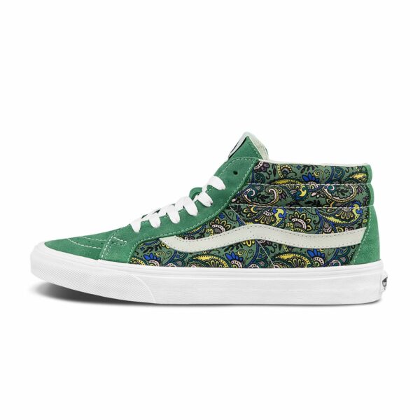 Giày Vans Sk8-mid Reissue Paisley 'Green White' VN0A391F6TM - Ảnh 2