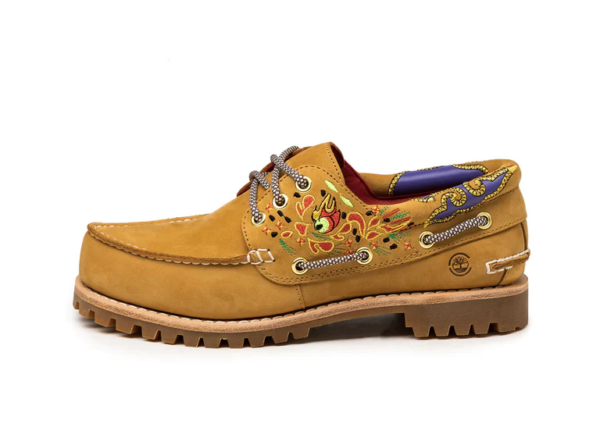 Giày Timberland 3-Eye Clot Handsewn Boat Shoe 'Wheat' TB0A5Z9B231-WHE - Ảnh 3