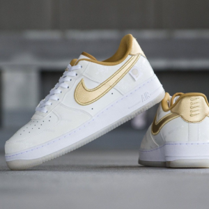 Alternative view of Giày Nike Air Force 1 Low Worldwide Katakana Gold DA1343-170