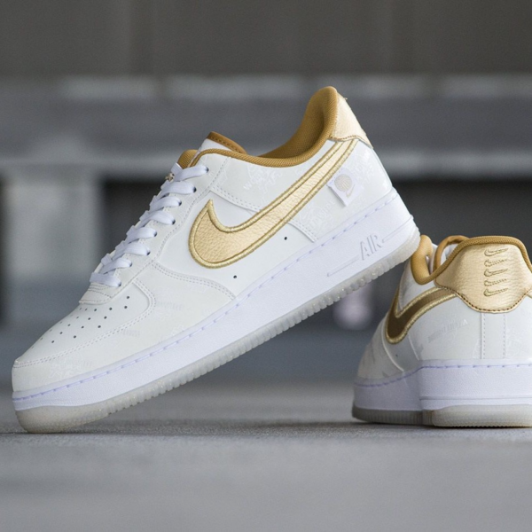 Giày Nike Air Force 1 Low Worldwide Katakana Gold DA1343-170 - Ảnh 2